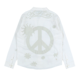 Peace Embroidery Linen Shirts