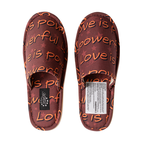 LOVE IS POWERFUL SLIPPERS